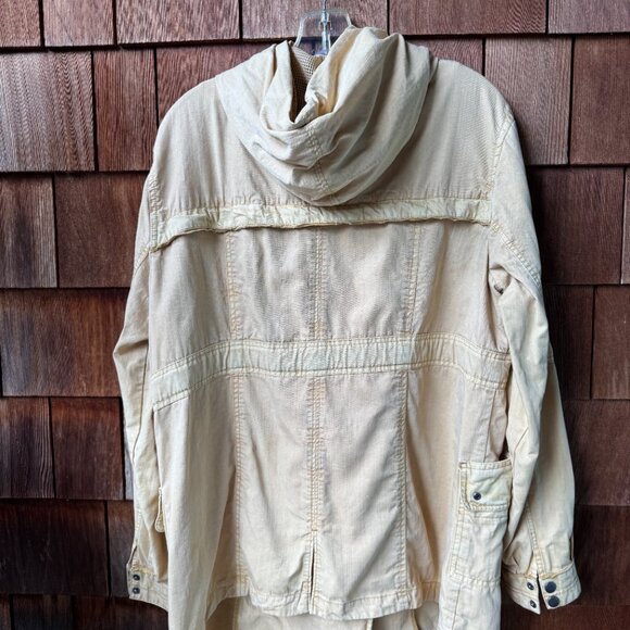 Sundance Maize Hooded Snap Front Utility Jacket in Women's X-Large - Picture 9 of 10